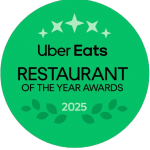 Uber Eats Restaurant of the Year Awards 2025 recognition for Yaki Ya!