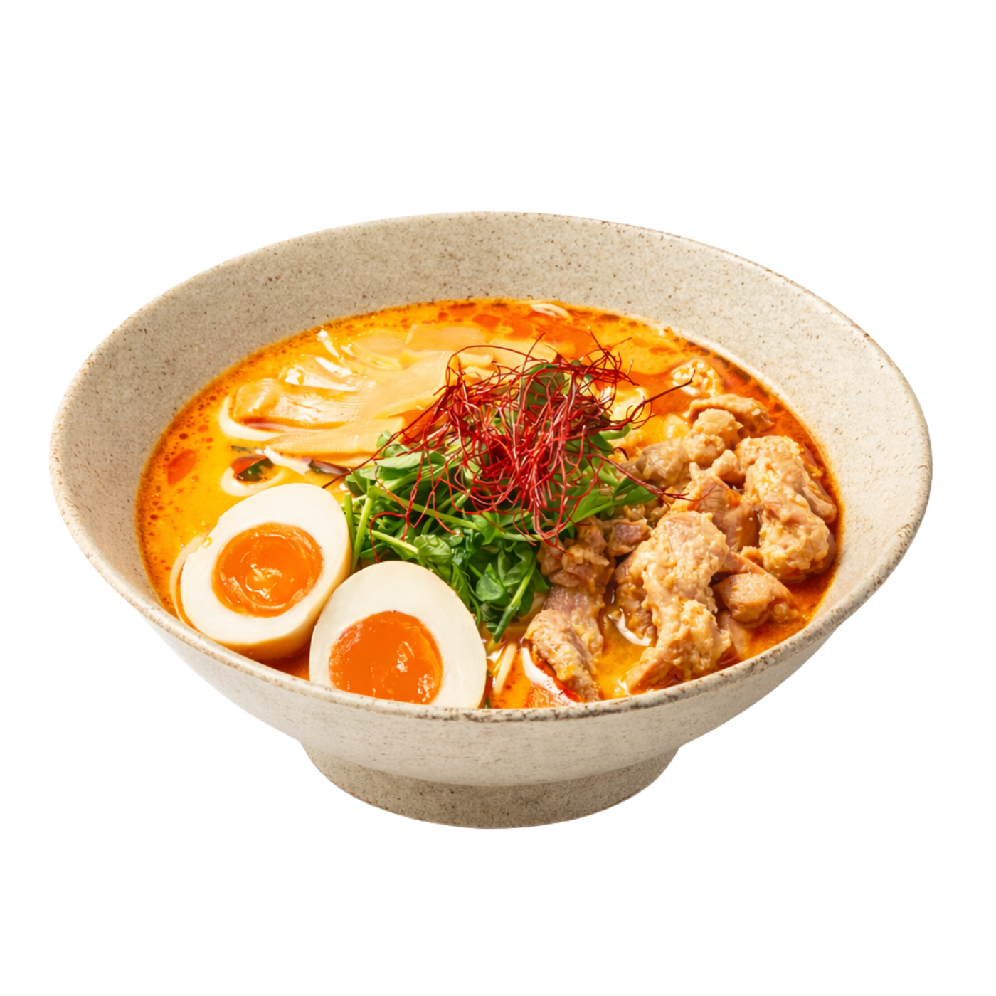 Rich Japanese ramen with slow-simmered broth and fresh toppings at Yaki Ya!