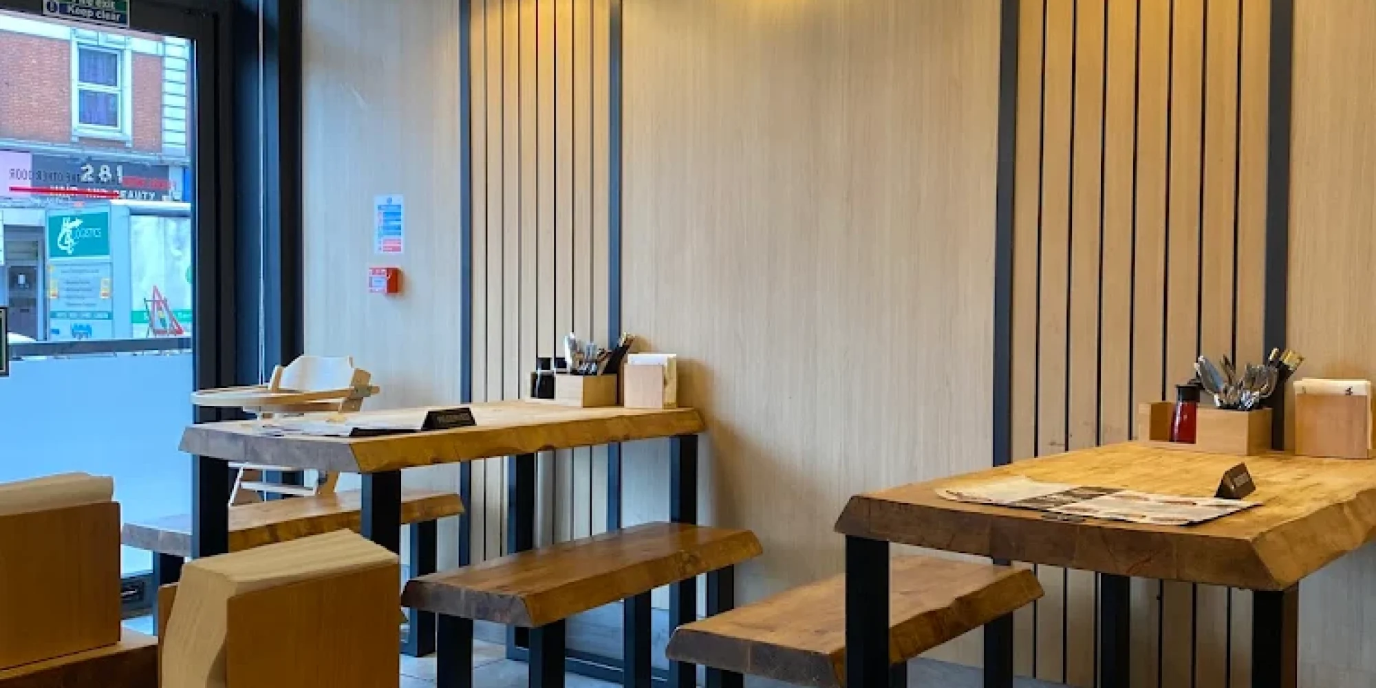 Interior of Yaki Ya! Finchley Road, a halal Japanese restaurant in London